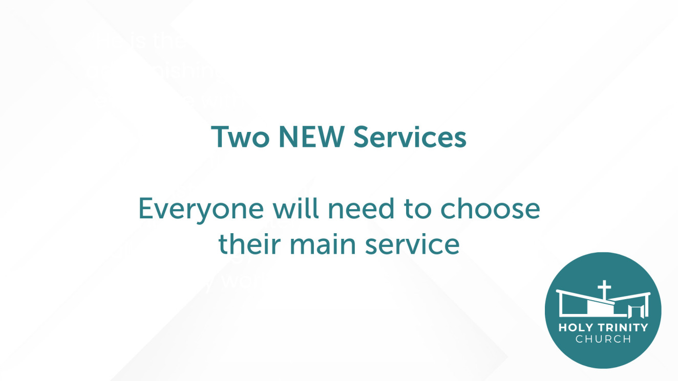 We are not simply adding a service, but starting 2 new services. Everyone will need to make an active choice to be part of one or both of these 2 new services.