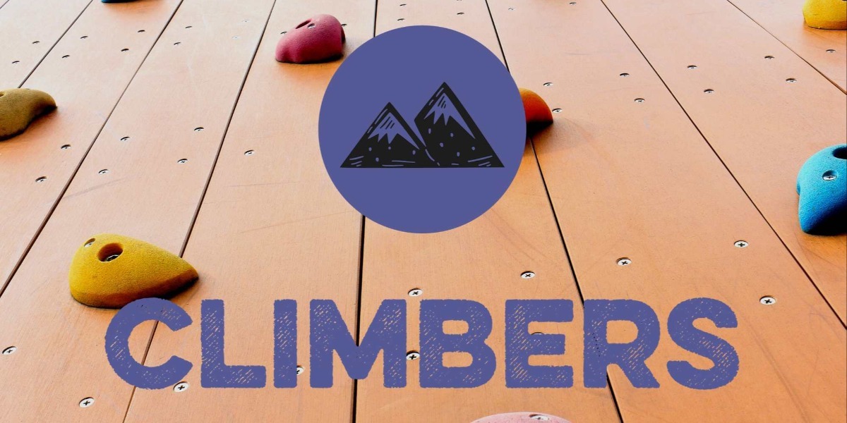 climbers logo with climbing wa